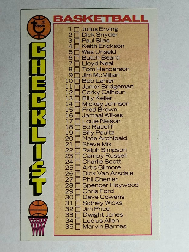 1976-77 Topps #48 Checklist 1-144 (NMMT)