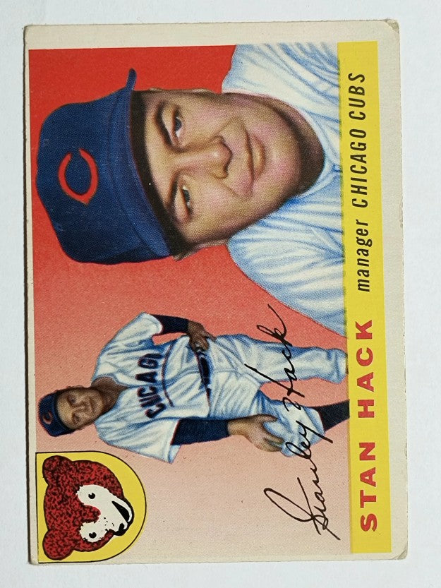 1955 Topps #6 Stan Hack MG RC (VGEX)