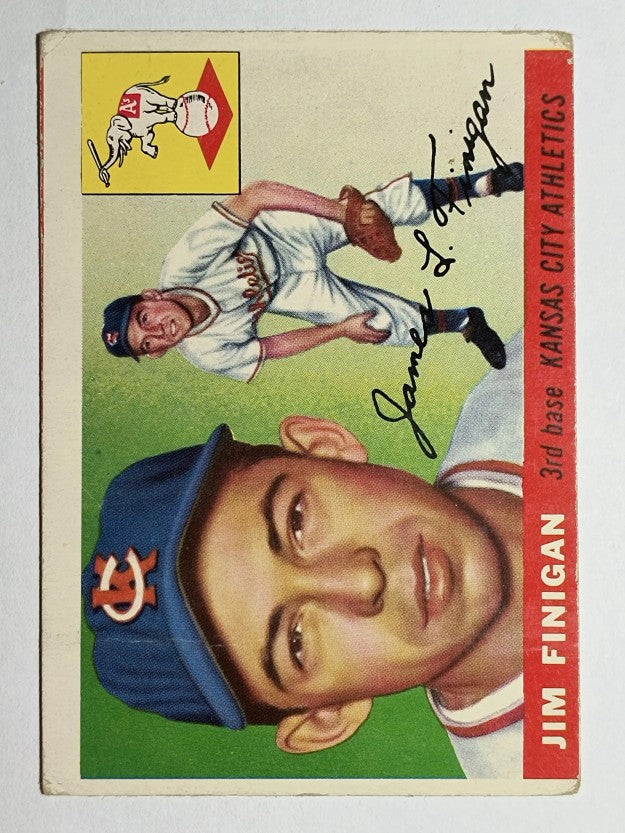 1955 Topps #14 Jim Finigan RC (VG)
