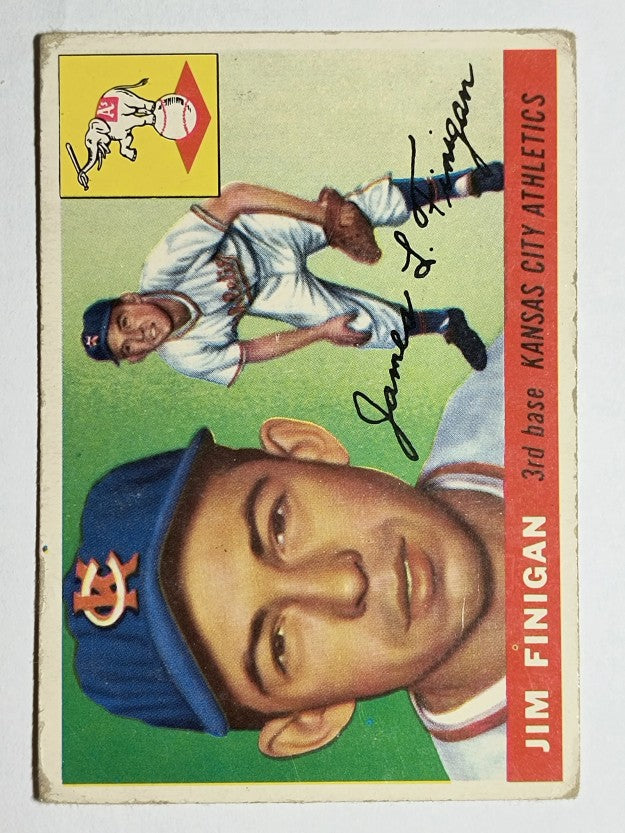 1955 Topps #14 Jim Finigan RC (VG)