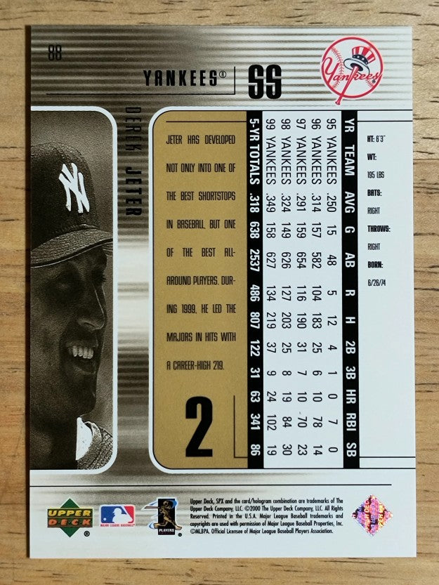 2000 SPx #88 Derek Jeter