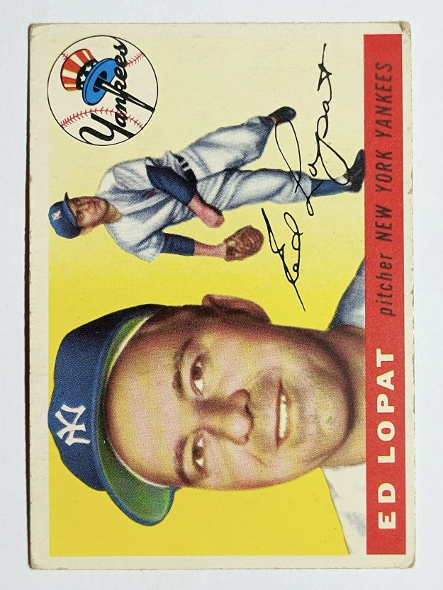 1955 Topps #109 Ed Lopat (VGEX)