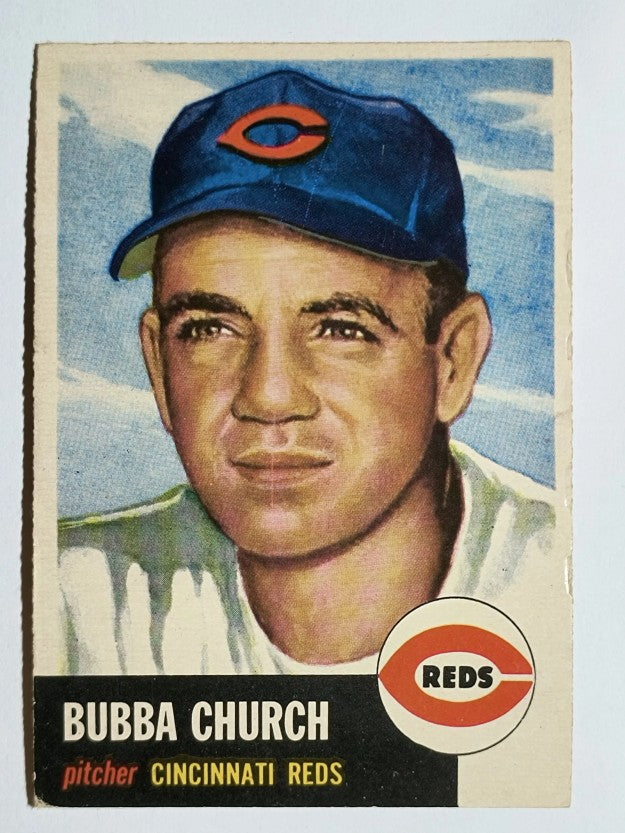 1953 Topps #47 Bubba Church (VGEX)