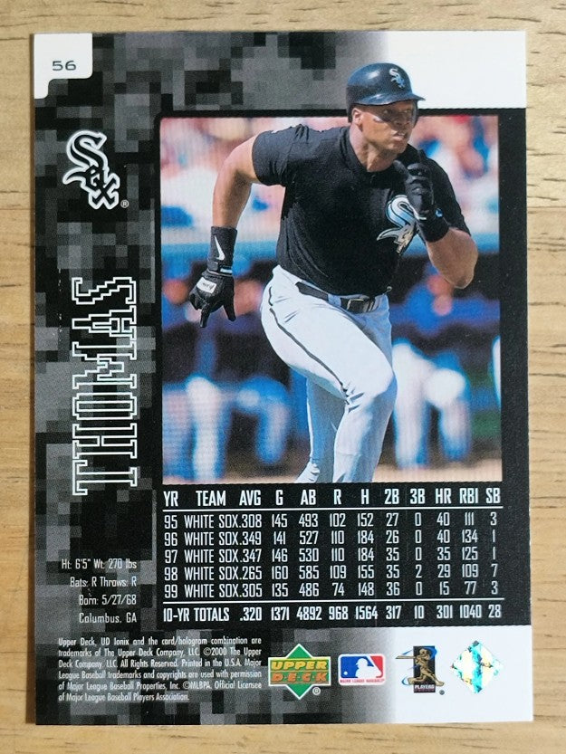 2000 UD Ionix #56 Frank Thomas