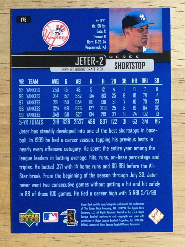 2000 Upper Deck #176 Derek Jeter