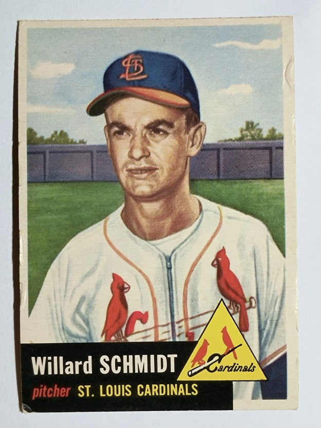 1953 Topps #168 Willard Schmidt RC (VG)
