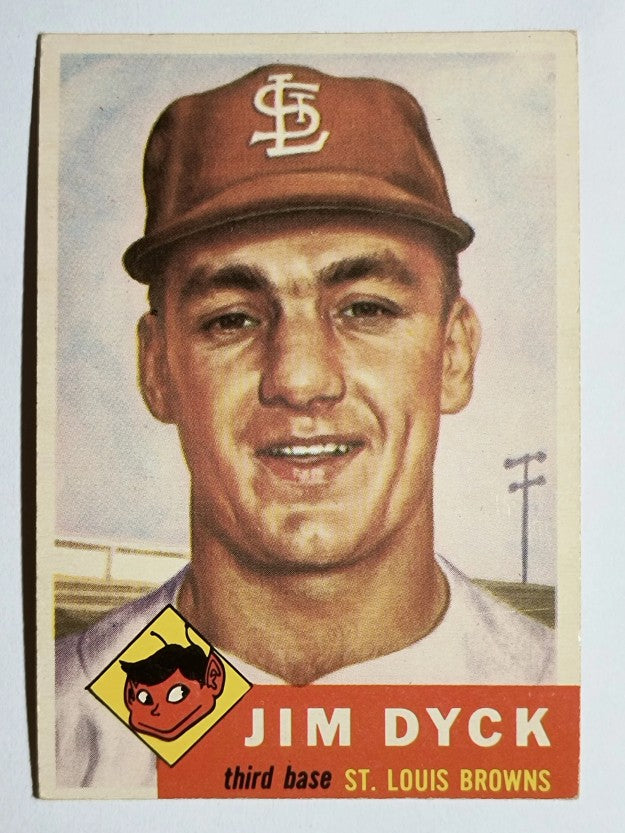 1953 Topps #177 Jim Dyck RC (EXMT)