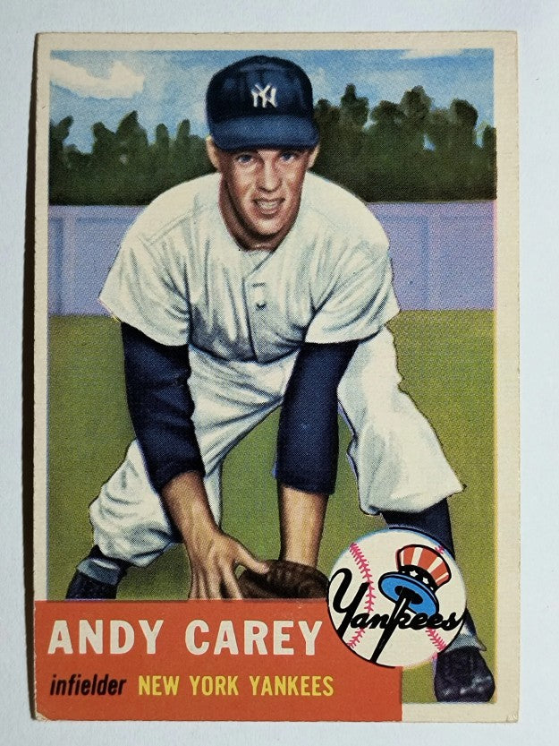 1953 Topps #188 Andy Carey RC (EX)