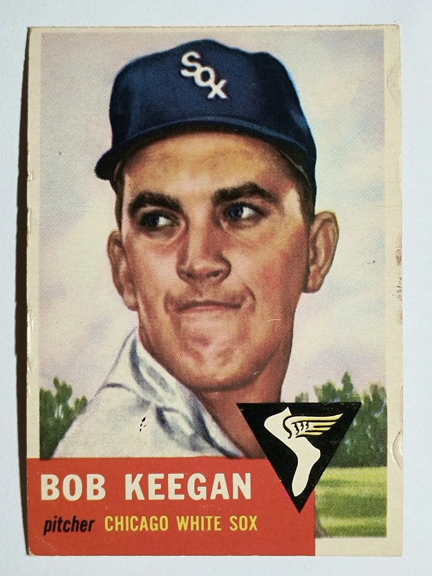1953 Topps #196 Bob Keegan RC (VGEX)