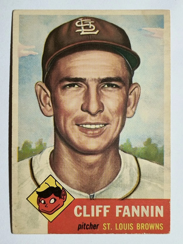 1953 Topps #203 Cliff Fannin (VGEX)