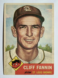 1953 Topps #203 Cliff Fannin (VGEX)