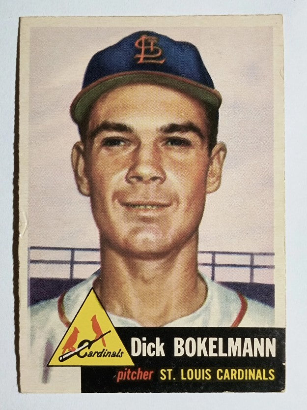 1953 Topps #204 Dick Bokelman RC (VGEX)