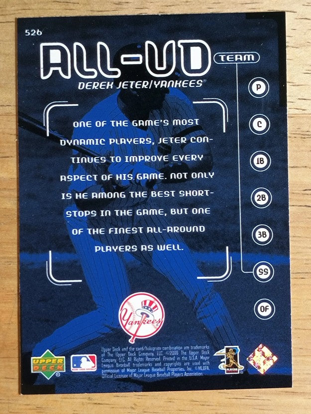 2000 Upper Deck #526 Derek Jeter AUT