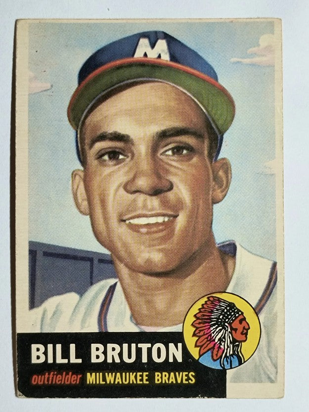 1953 Topps #214 Bill Bruton RC (EX)