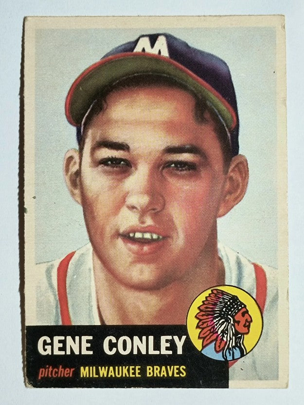 1953 Topps #215 Gene Conley RC (EX)