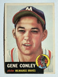 1953 Topps #215 Gene Conley RC (EX)