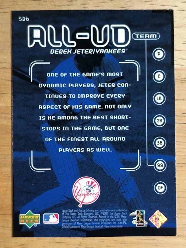 2000 Upper Deck #526 Derek Jeter AUT
