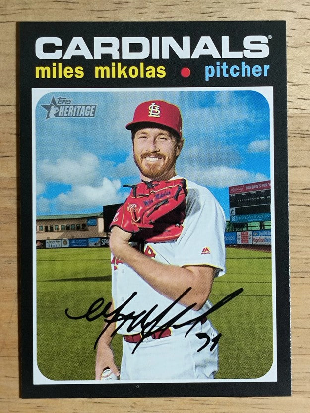 2020 Topps Heritage #288 Miles Mikolas