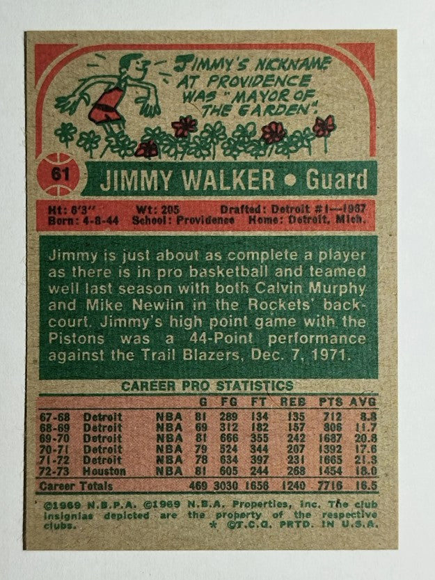 1973-74 Topps #61 Jimmy Walker (NM)