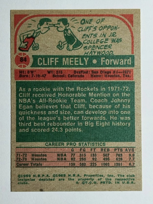 1973-74 Topps #84 Cliff Meely (EXMT)