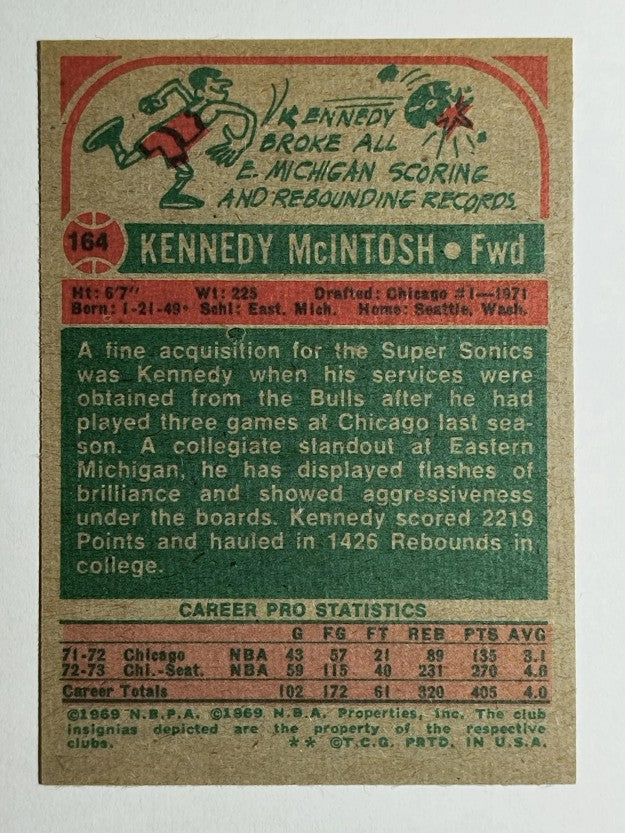 1973-74 Topps #164 Kennedy McIntosh (NM)