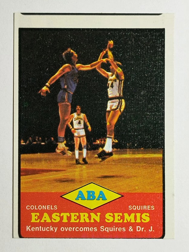 1973-74 Topps #204 ABA Eastern Semis/Dan Issel (VGEX)
