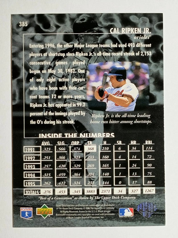 1996 Upper Deck #385 Cal Ripken BG