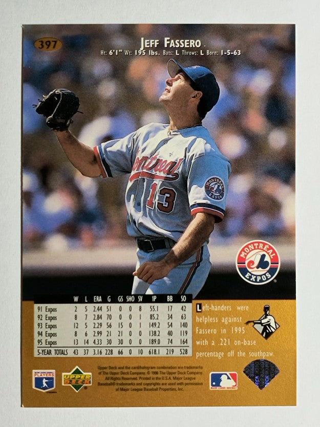 1996 Upper Deck #397 Jeff Fassero