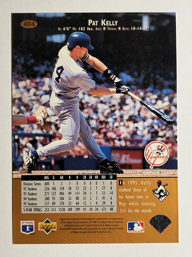1996 Upper Deck #404 Pat Kelly