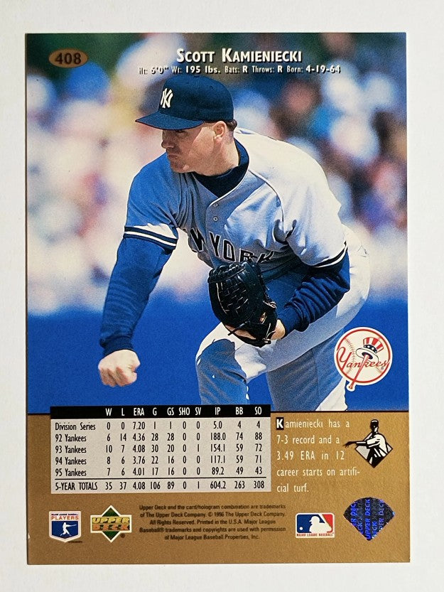 1996 Upper Deck #408 Scott Kamieniecki