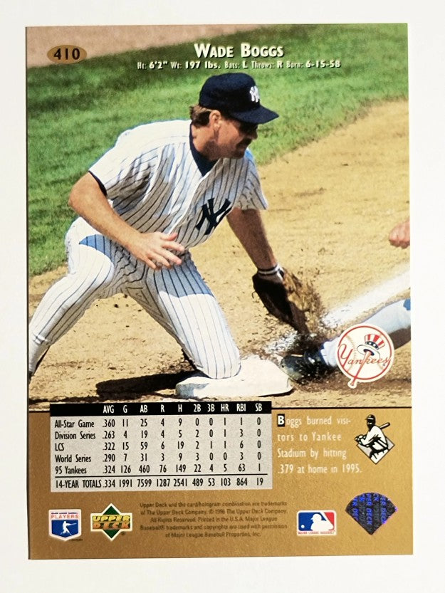 1996 Upper Deck #410 Wade Boggs