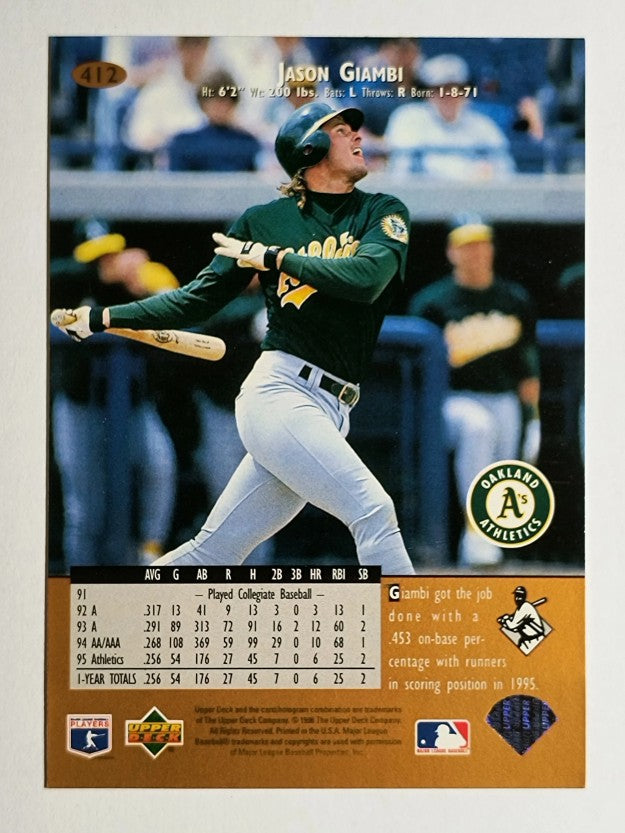 1996 Upper Deck #412 Jason Giambi