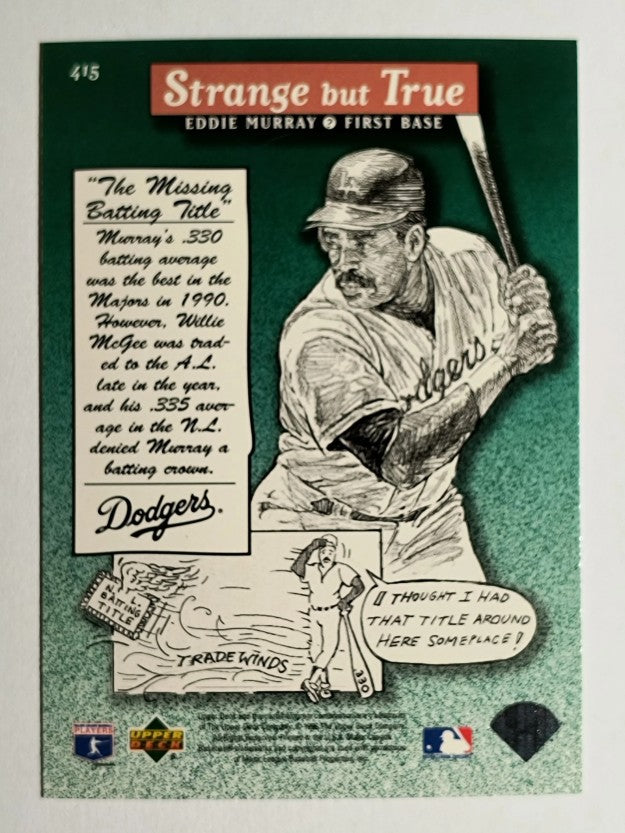 1996 Upper Deck #415 Eddie Murray SBT