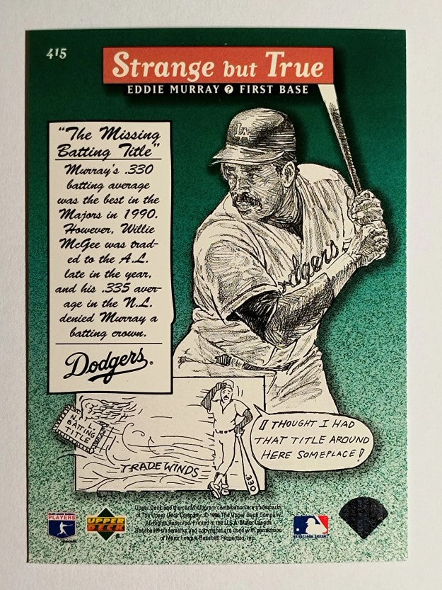 1996 Upper Deck #415 Eddie Murray SBT