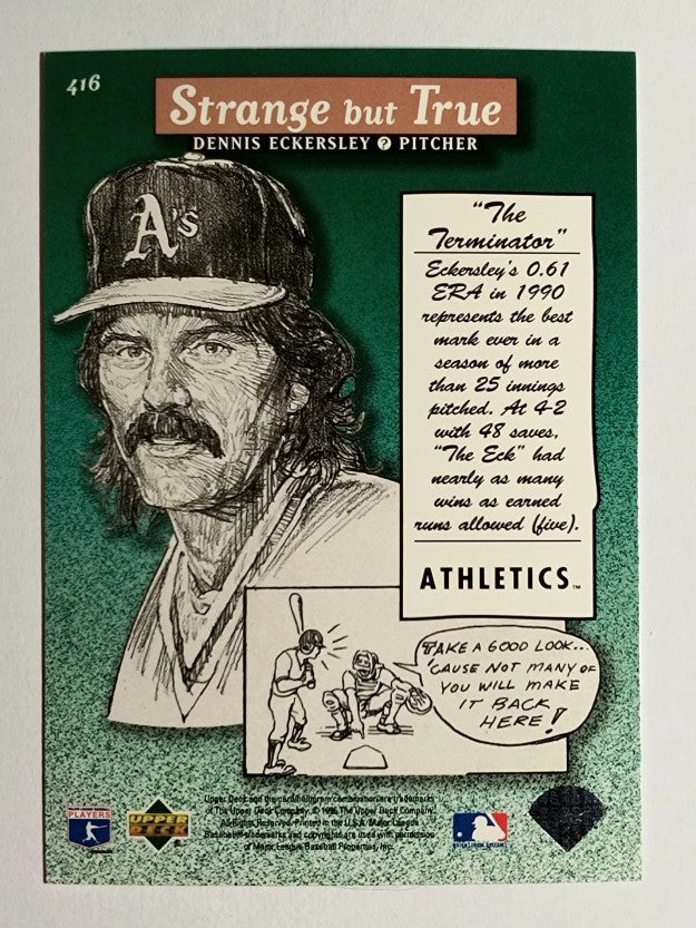 1996 Upper Deck #416 Dennis Eckersley SBT