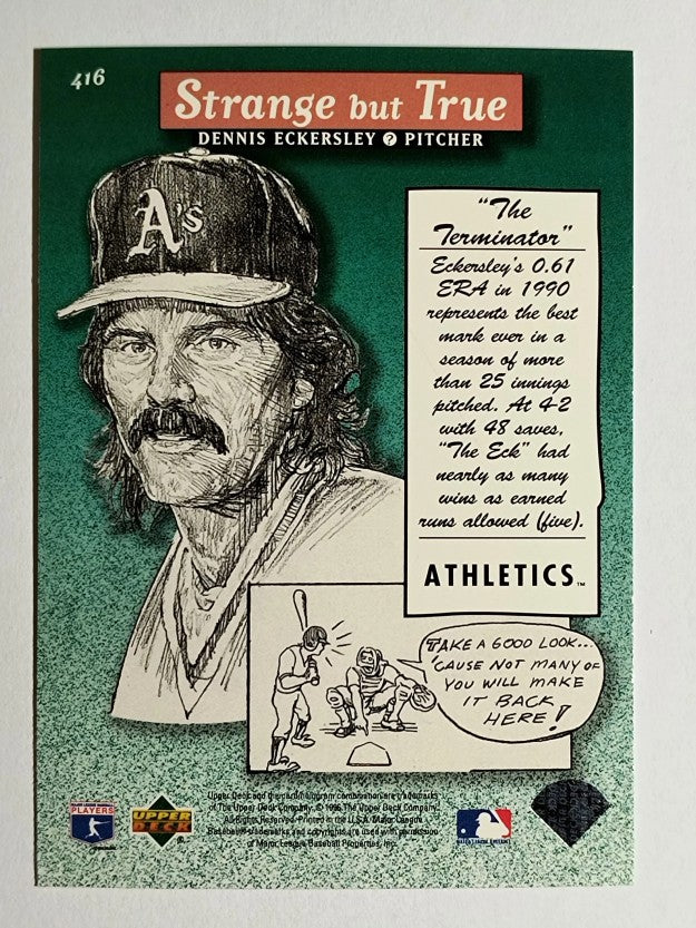 1996 Upper Deck #416 Dennis Eckersley SBT