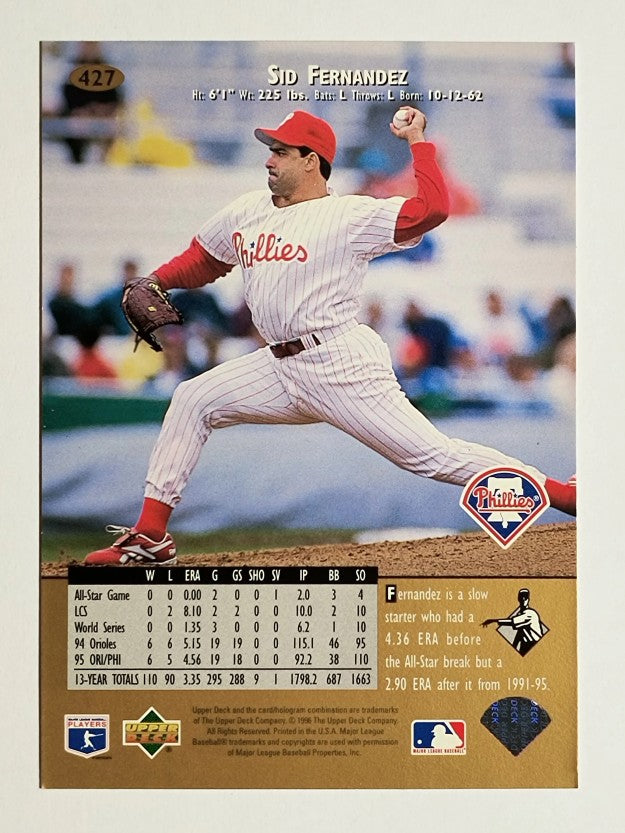1996 Upper Deck #427 Sid Fernandez