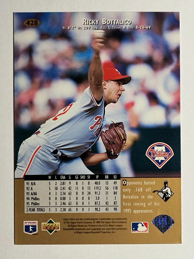 1996 Upper Deck #428 Ricky Bottalico