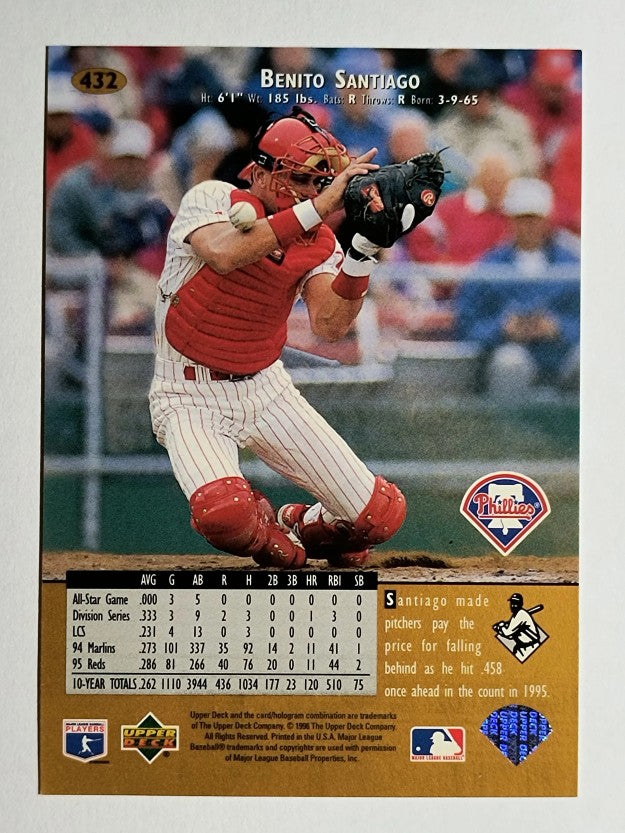1996 Upper Deck #432 Benito Santiago