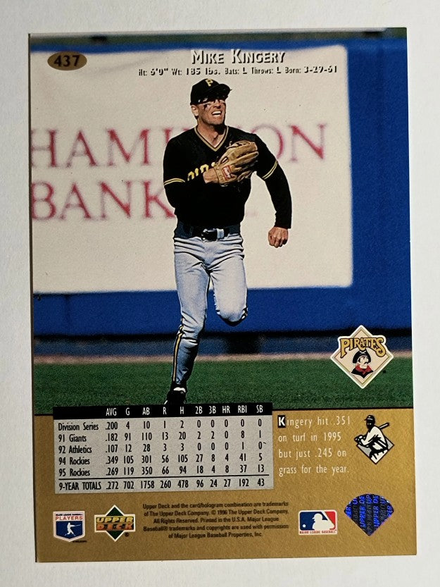 1996 Upper Deck #437 Mike Kingery