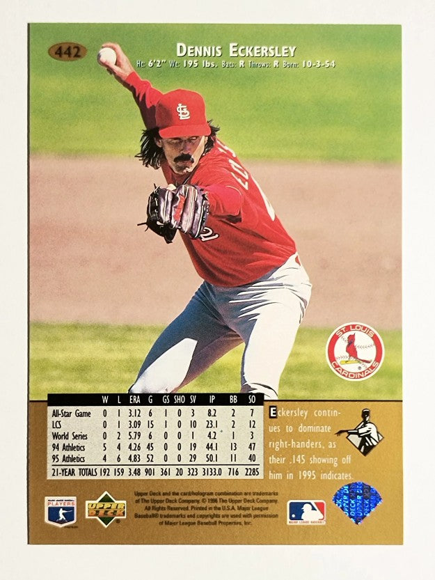 1996 Upper Deck #442 Dennis Eckersley