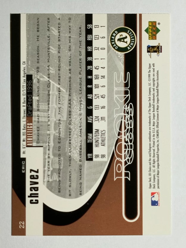 1999 UD Choice #22 Eric Chavez