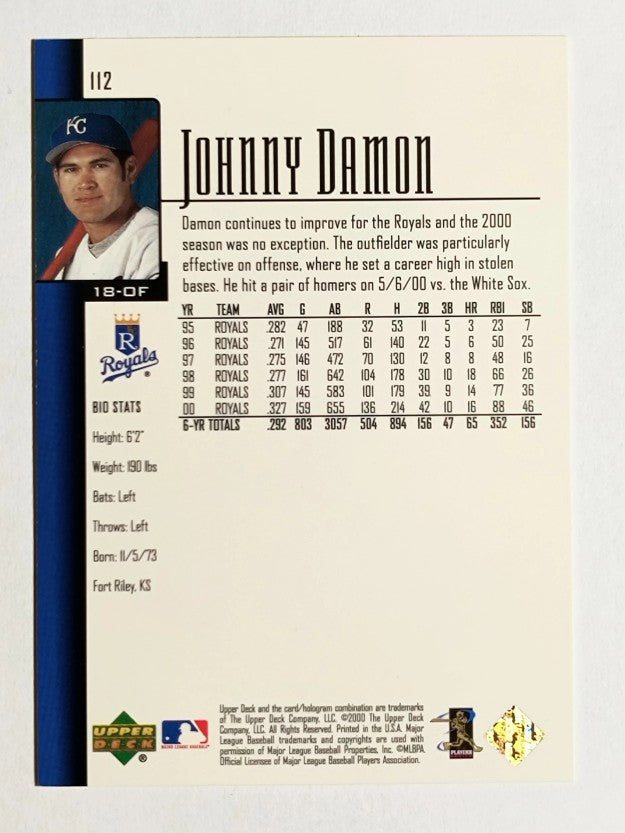 2001 Upper Deck #112 Johnny Damon