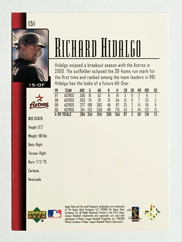 2001 Upper Deck #151 Richard Hidalgo