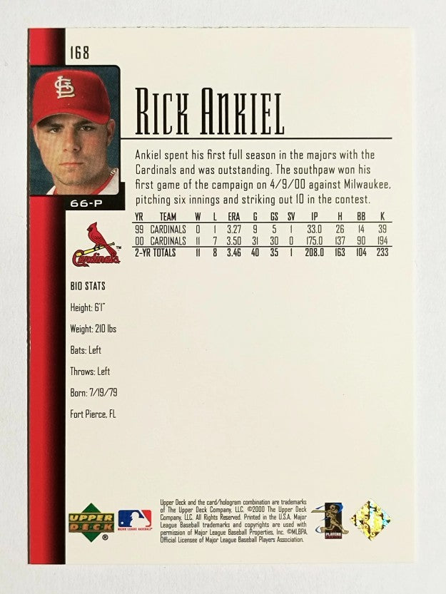2001 Upper Deck #168 Rick Ankiel