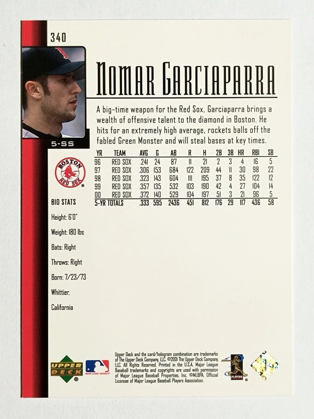 2001 Upper Deck #340 Nomar Garciaparra