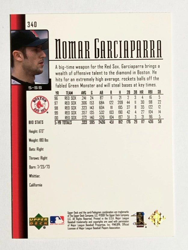 2001 Upper Deck #340 Nomar Garciaparra