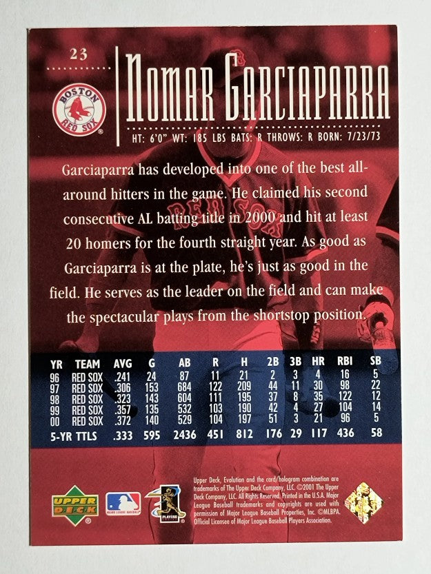 2001 Upper Deck Evolution #23 Nomar Garciaparra