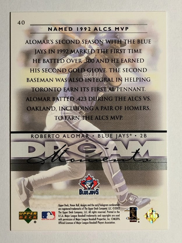 2002 Upper Deck Honor Roll #40 Roberto Alomar
