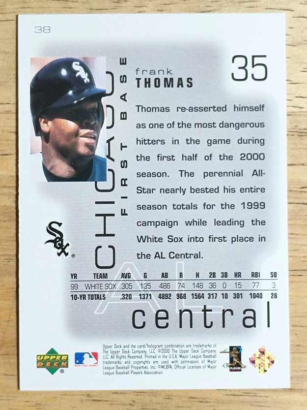 2000 Upper Deck Pros and Prospects #38 Frank Thomas